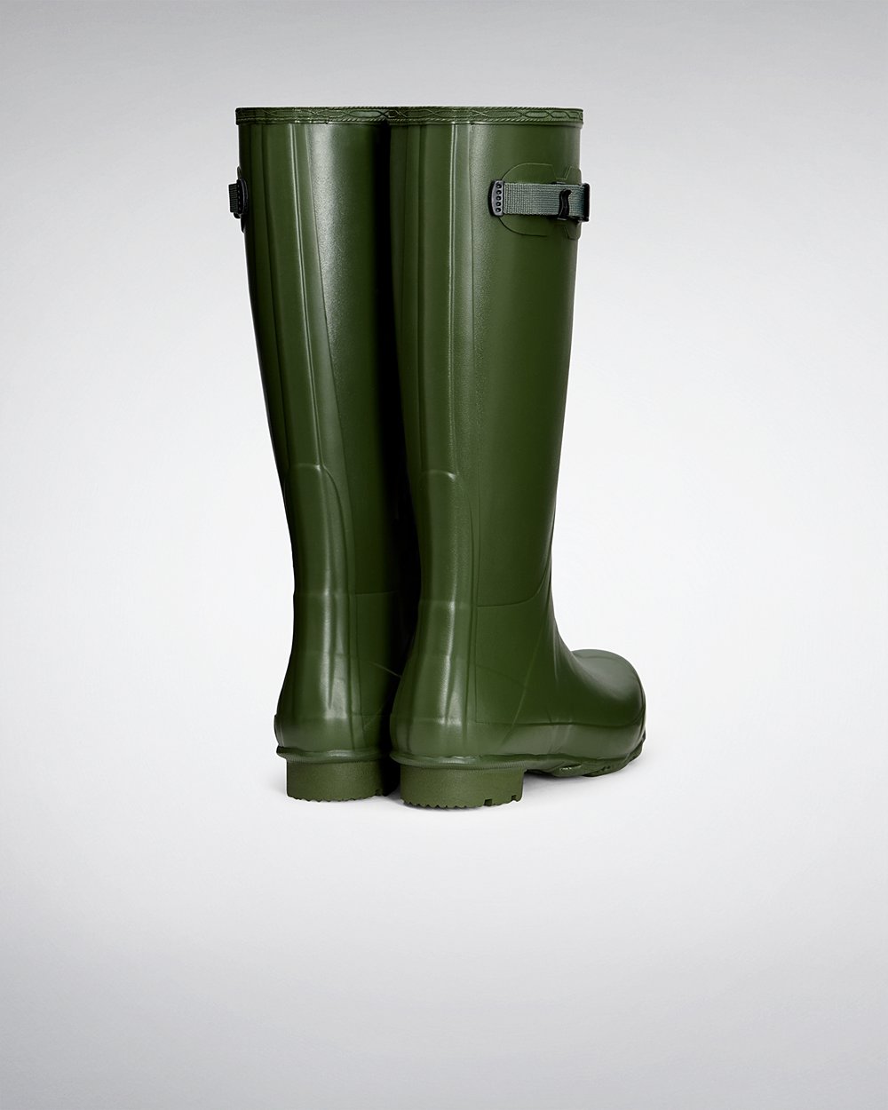 Botas de Lluvia Altas Hunter Hombre - Norris Field - Verdes - OTHAYUS-81